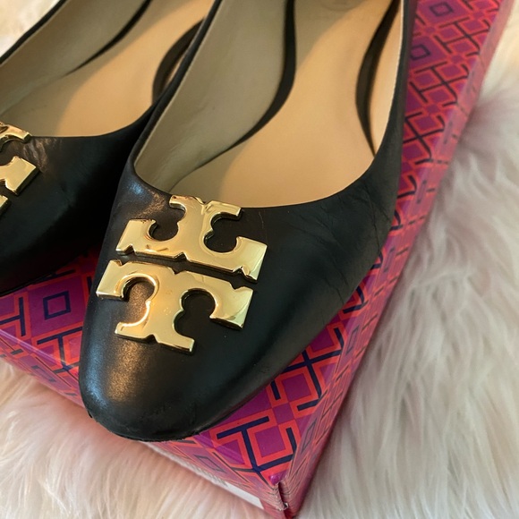 Tory Burch Black Raleigh Flats - Picture 3 of 5